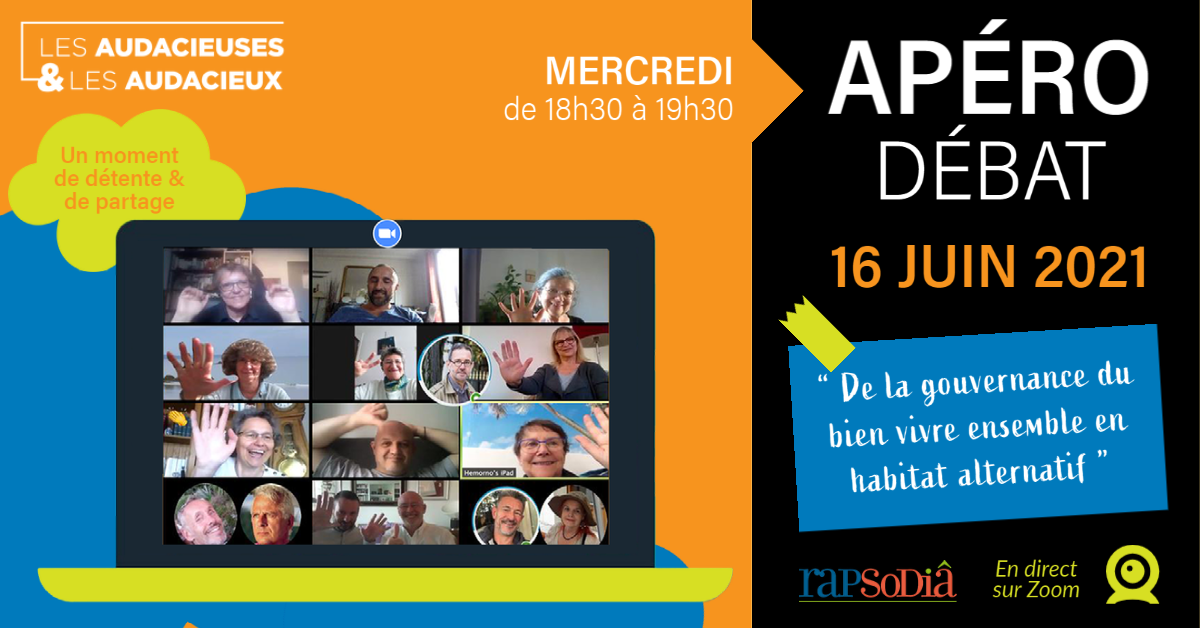 Visio sur l'habitat participatif avec RAPSoDiâ le 16 juin 2021
