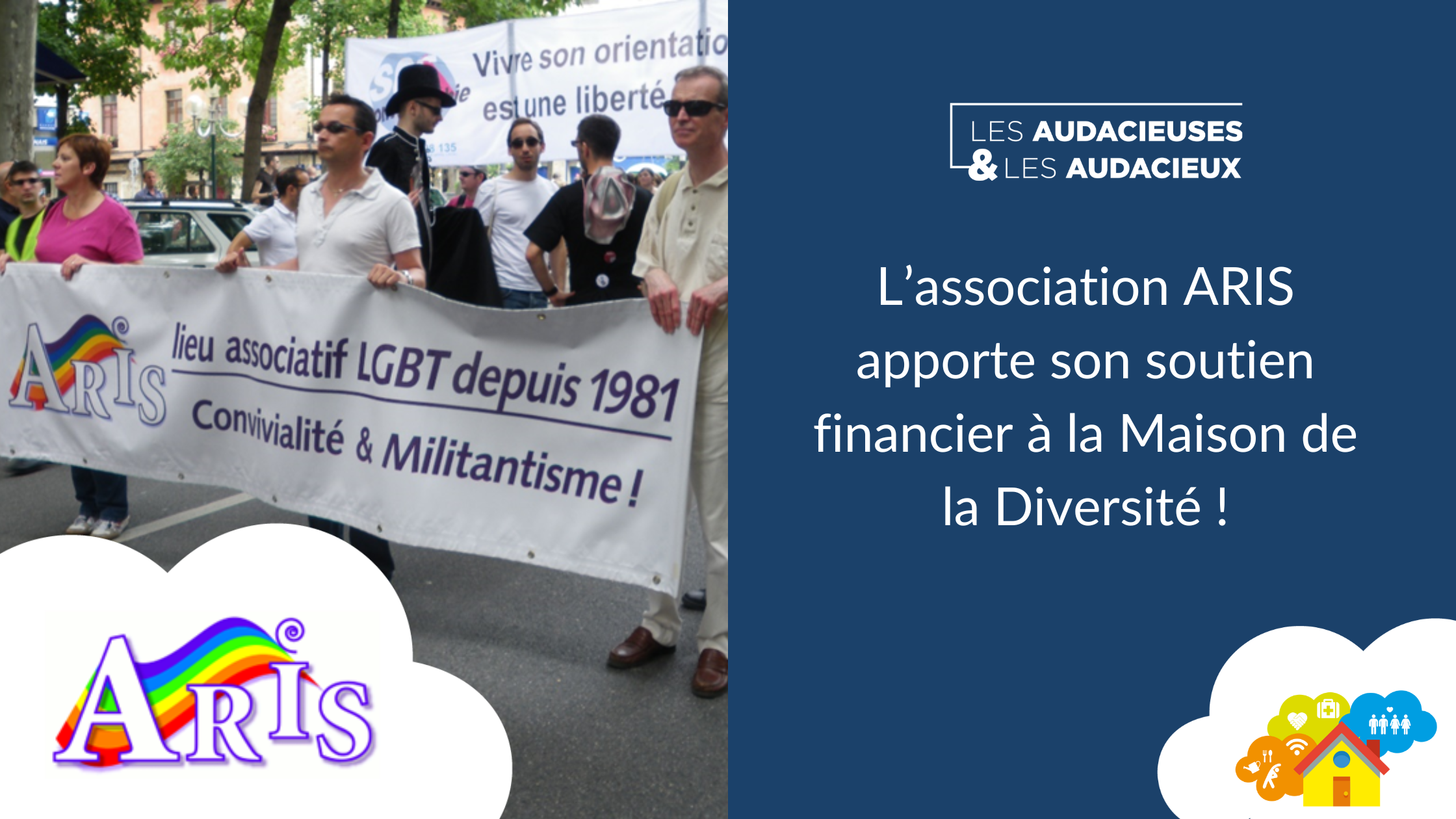 L’association ARIS apporte son soutien financier à la Maison de la Diversité !