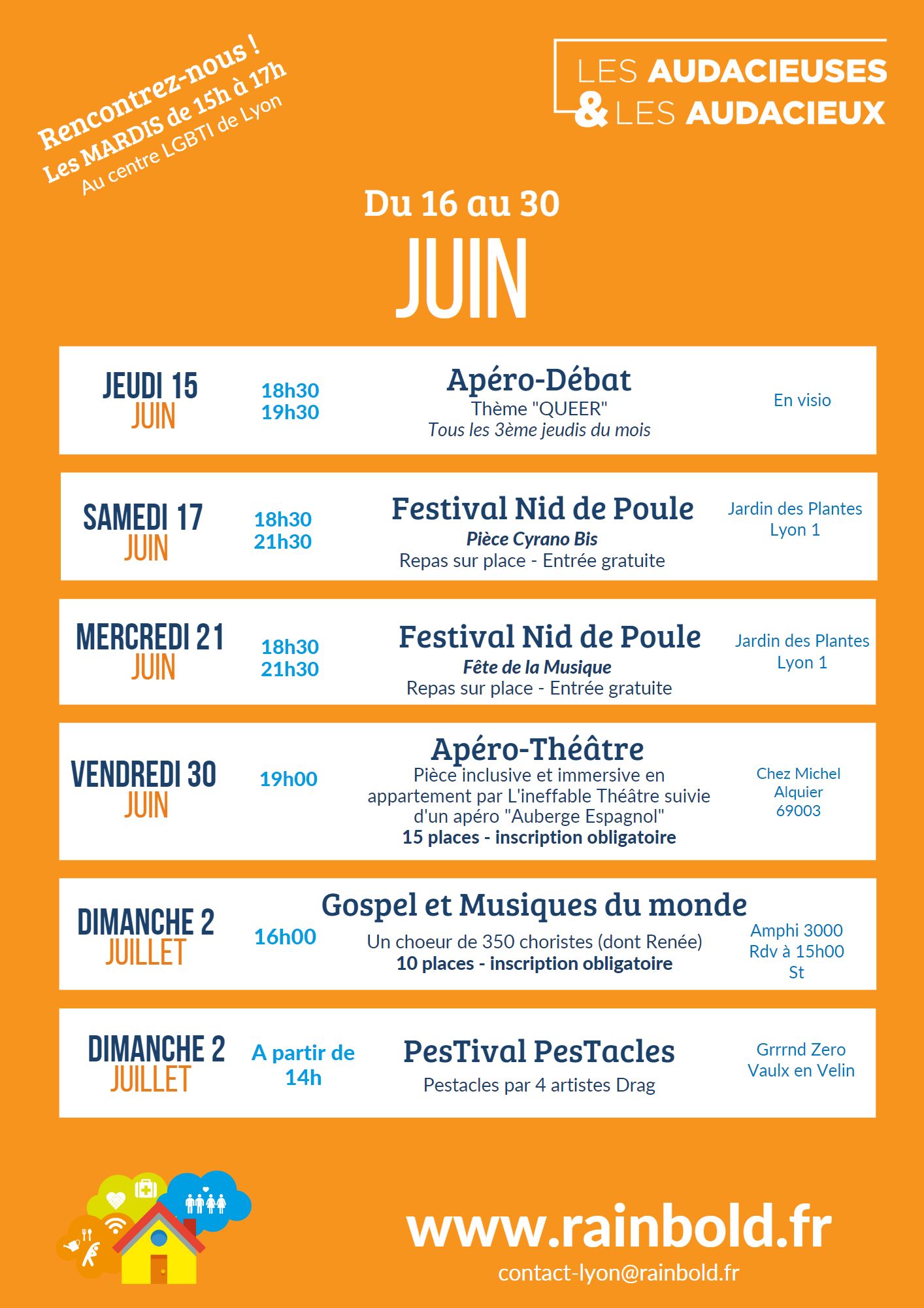 Lyon programme de l'association LGBTI